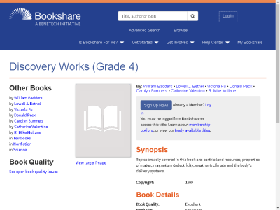 Thumbnail for Discovery Works (Grade 4) resource