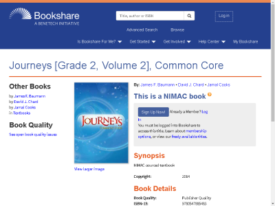 Thumbnail for Journeys [Grade 2, Volume 2], Common Core resource