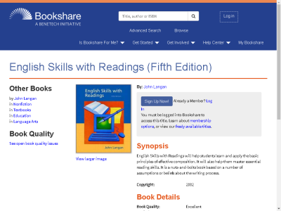 Thumbnail for English Skills with Readings (Fifth Edition) resource
