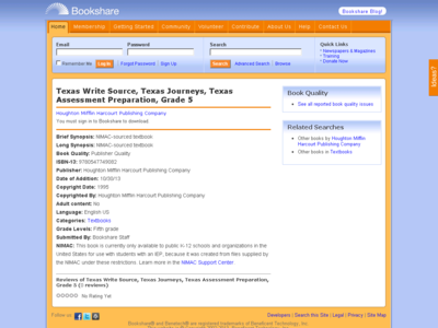 Thumbnail for Texas Write Source, Texas Journeys, Texas Assessment Preparation, Grade 5 resource