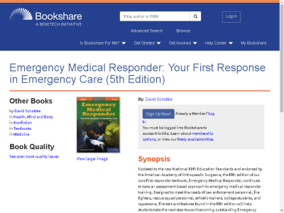 Thumbnail for Emergency Medical Responder: Your First Response in Emergency Care (5th Edition) resource