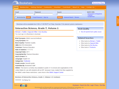 Thumbnail for Interactive Science, Grade 7, Volume 1 resource