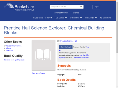 Thumbnail for Prentice Hall Science Explorer: Chemical Building Blocks resource