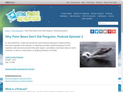 Thumbnail for Why Polar Bears Don't Eat Penguins (Beyond Penguins and Polar Bears Podcast Episdoe 2) resource