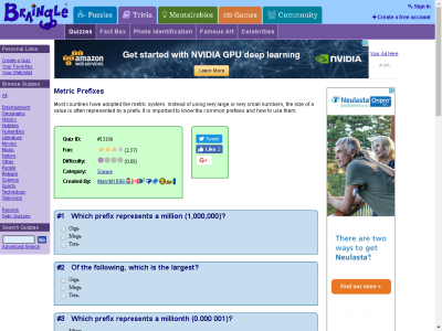 Thumbnail for ChemTeacher Resource: Prefixes Quiz resource