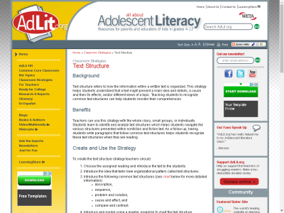 Thumbnail for Text Structure resource