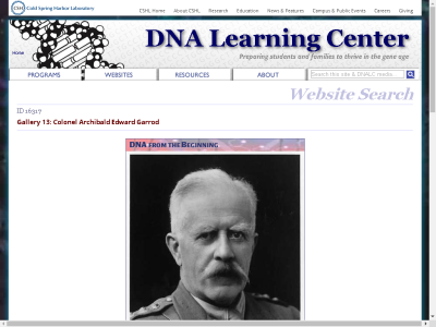 Thumbnail for Gallery 13: Colonel Archibald Edward Garrod resource