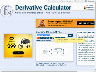 Thumbnail for Derivative Calculator resource