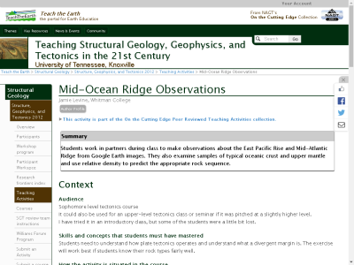 Thumbnail for Mid-Ocean Ridge Observations resource