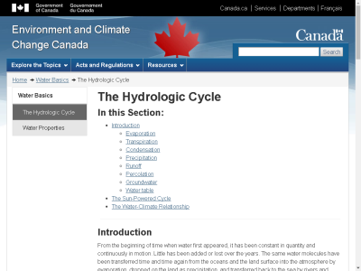 Thumbnail for The Hydrologic Cycle resource