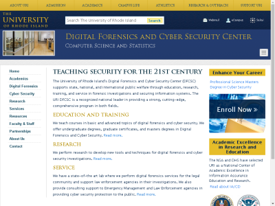 Thumbnail for Digital Forensics and Cyber Security Center at the University of Rhode Island resource
