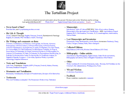 Thumbnail for The Tertullian Project resource