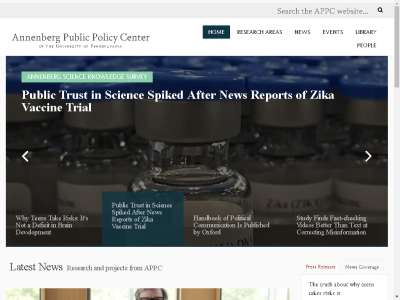 Thumbnail for The Annenberg Public Policy Center of the University of Pennsylvania resource