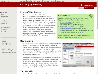 Thumbnail for MM3-Web-Assistant-Proxy Offline Browser 2007 resource