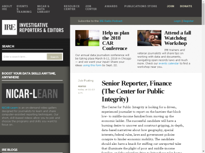Thumbnail for Investigative Reporters and Editors, Inc. resource