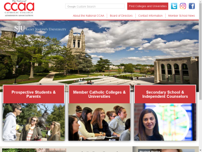 Thumbnail for Catholic College Search from NCCAA resource