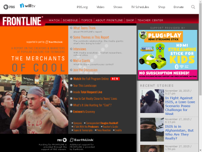 Thumbnail for The Merchants of Cool: A Report on the Creators & Marketers of Popular Culture for Teenagers resource