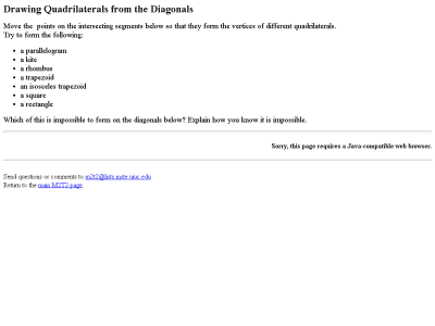 Thumbnail for Drawing Quadrilaterals from the Diagonals resource