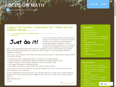 Thumbnail for Focus on Math resource