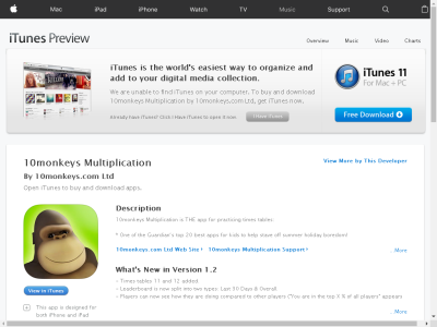 Thumbnail for 10monkeys Multiplication resource