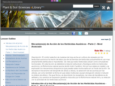 Thumbnail for Mecanismo(s) de AcciÃ³n de los Herbicidas AuxÃ­nicos - Parte 2 - Nivel Avanzado resource