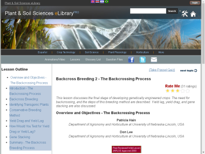 Thumbnail for Backcross Breeding 2 - The Backcrossing Process resource
