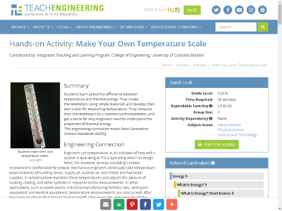 Thumbnail for Make Your Own Temperature Scale resource