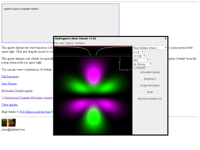 Thumbnail for Hydrogen Atom Applet resource