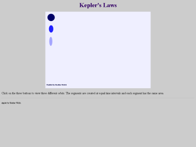 Thumbnail for Physics Flashlets: Kepler's Laws resource