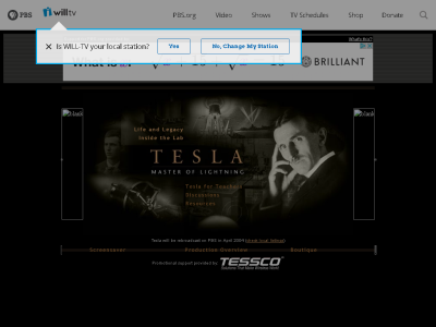 Thumbnail for PBS: Tesla - Master of Lightning resource
