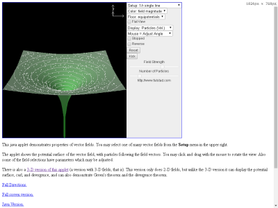 Thumbnail for 2-D Vector Field Simulation resource