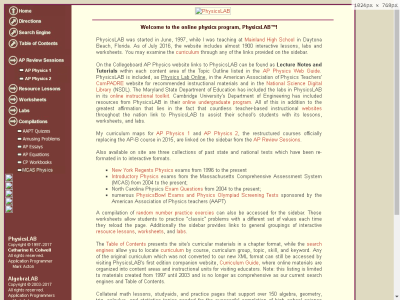 Thumbnail for Physics Lab Online resource