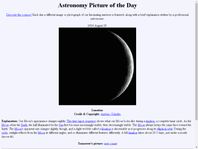 Thumbnail for Astronomy Picture of the Day - Lunation resource