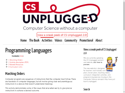 Thumbnail for Programming Languages: Marching Orders resource