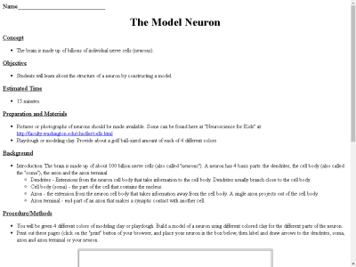 Thumbnail for The Model Neuron resource