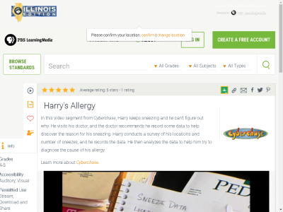 Thumbnail for Harry's Allergy resource