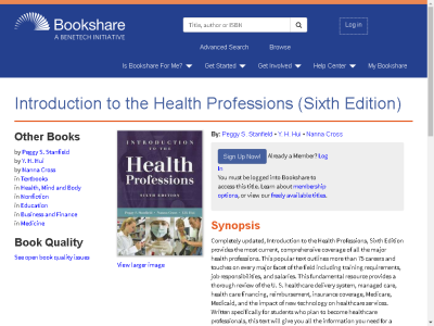 Thumbnail for Introduction to the Health Professions (Sixth Edition) resource