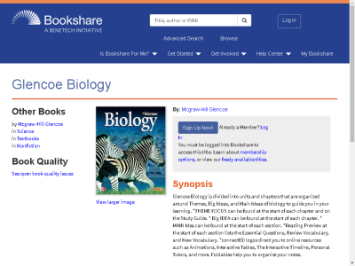 Thumbnail for Glencoe Biology resource