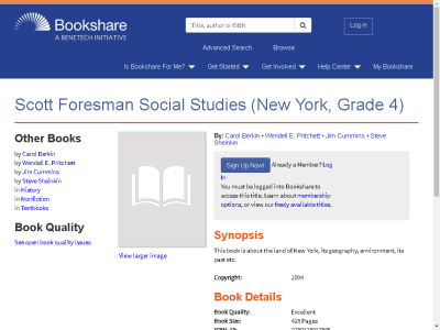 Thumbnail for Scott Foresman Social Studies (New York, Grade 4) resource