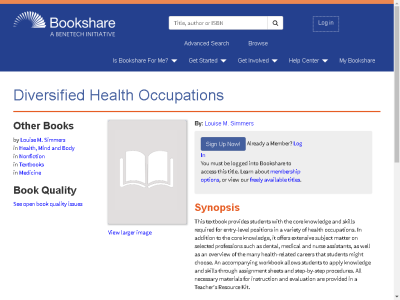 Thumbnail for Diversified Health Occupations resource