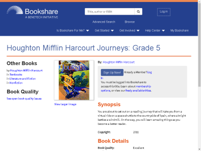 Thumbnail for Houghton Mifflin Harcourt Journeys: Grade 5 resource