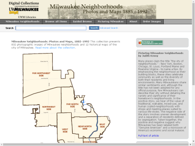 Thumbnail for Milwaukee Neighborhoods: Photos and Maps, 1885-1992 resource