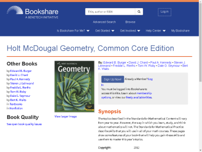 Thumbnail for Holt McDougal Geometry, Common Core Edition resource