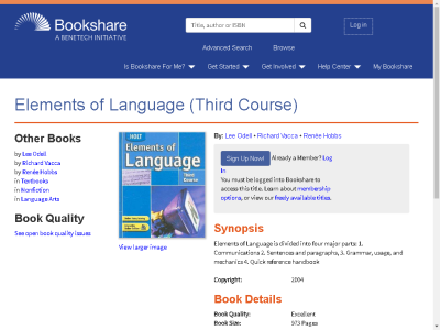 Thumbnail for Elements of Language (Third Course) resource