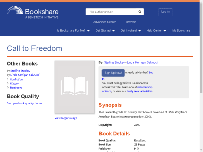 Thumbnail for Call to Freedom resource
