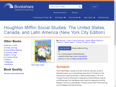 Thumbnail for Houghton Mifflin Social Studies: The United States, Canada, and Latin America (New York City Edition) resource