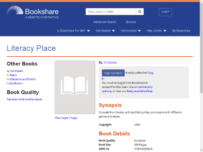 Thumbnail for Literacy Place resource