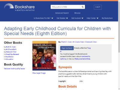 Thumbnail for Adapting Early Childhood Curricula for Children with Special Needs (Eighth Edition) resource