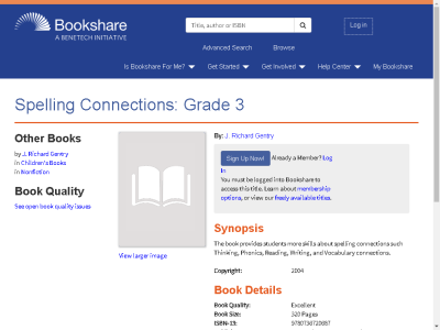 Thumbnail for Spelling Connections: Grade 3 resource