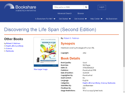 Thumbnail for Discovering the Life Span (Second Edition) resource